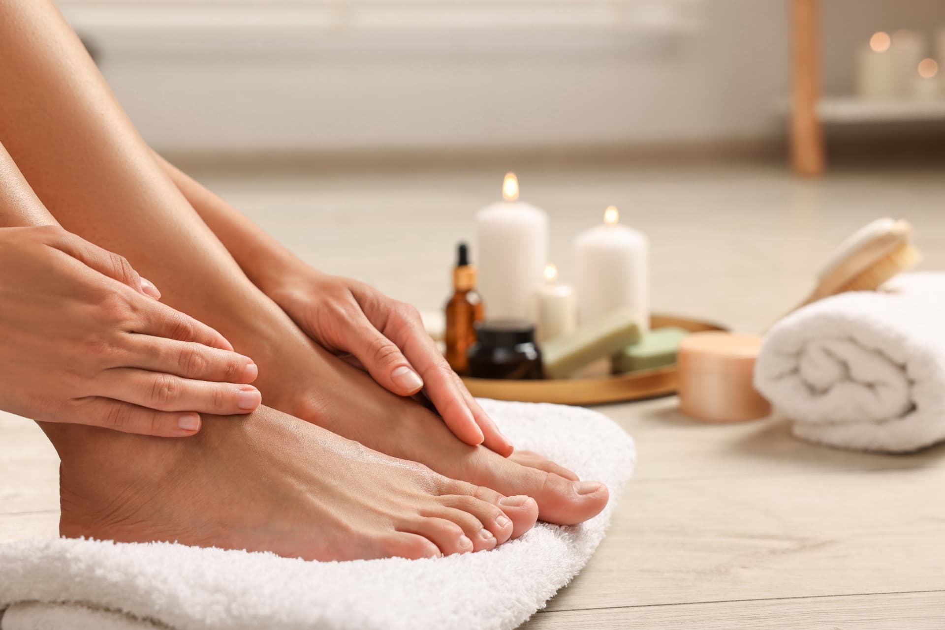 Routine Foot Care Appointment provided at home by a qualified foot health practitioner in Hertfordshire